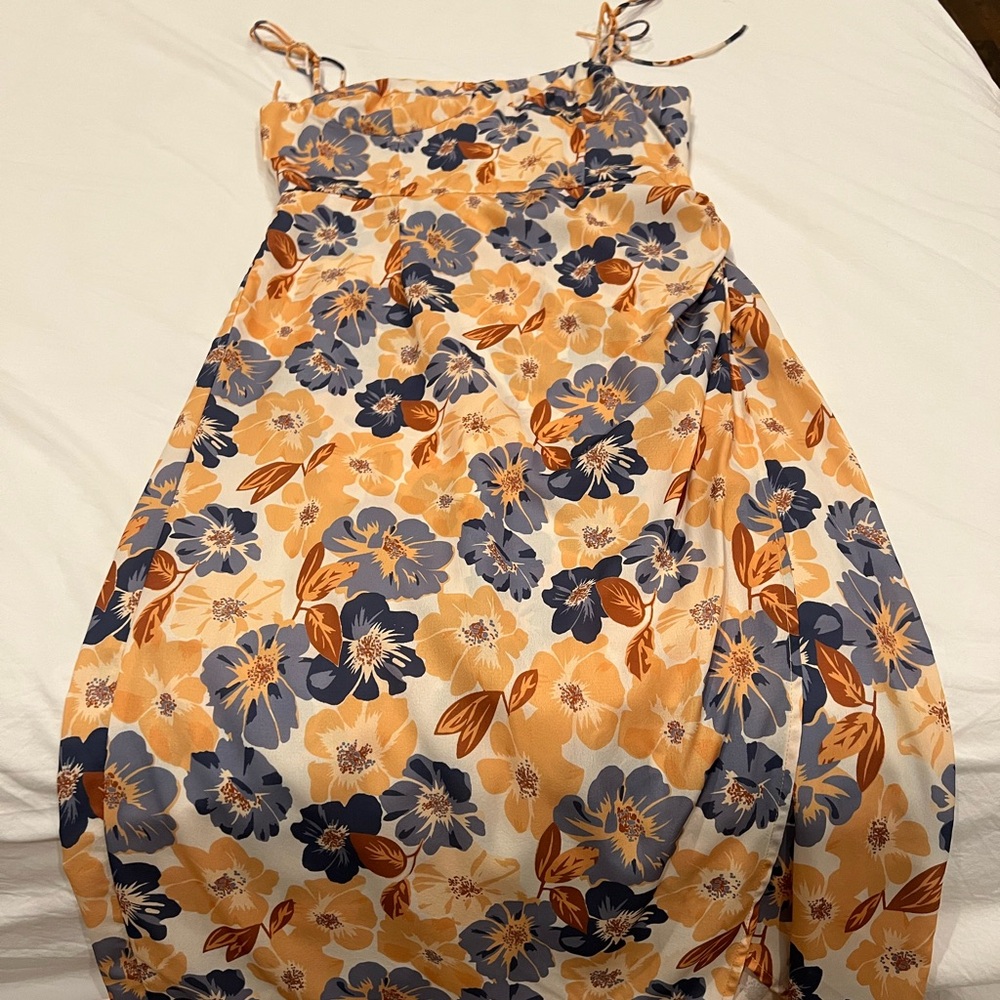 CIDER floral midi dress